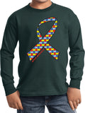 Kids Autism Ribbon Long Sleeve Shirt - Yoga Clothing for You