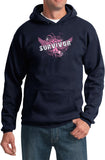 Breast Cancer Hoodie Survivor Wings - Yoga Clothing for You