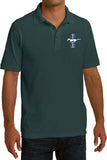 Ford Pique Polo Legend Lives Crest Pocket Print Pique Polo - Yoga Clothing for You