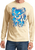 Screaming Blue Skulls Long Sleeve Shirt - Yoga Clothing for You