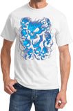 Screaming Blue Skulls T-shirt - Yoga Clothing for You