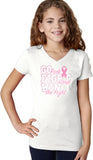 Girls Breast Cancer T-shirt Go Fight Win V-Neck - Yoga Clothing for You