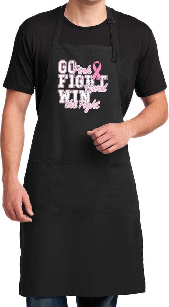 Breast Cancer Apron Go Fight Win - Yoga Clothing for You