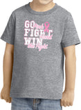 Kids Breast Cancer T-shirt Go Fight Win Toddler Tee - Yoga Clothing for You