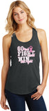 Ladies Breast Cancer Tank Top Go Fight Win Racerback - Yoga Clothing for You