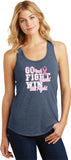 Ladies Breast Cancer Tank Top Go Fight Win Racerback - Yoga Clothing for You