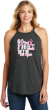 Ladies Breast Cancer Tank Top Go Fight Win Tri Rocker Tanktop - Yoga Clothing for You