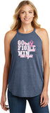 Ladies Breast Cancer Tank Top Go Fight Win Tri Rocker Tanktop - Yoga Clothing for You