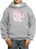 Kids Breast Cancer Hoodie Go Fight Win - Yoga Clothing for You
