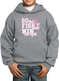 Kids Breast Cancer Hoodie Go Fight Win - Yoga Clothing for You
