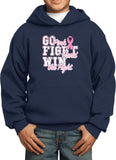 Kids Breast Cancer Hoodie Go Fight Win - Yoga Clothing for You