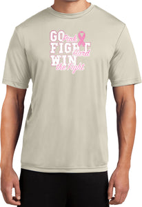 Breast Cancer T-shirt Go Fight Win Moisture Wicking Tee - Yoga Clothing for You