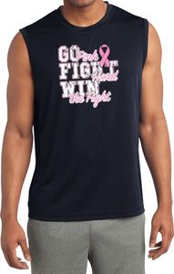 Breast Cancer T-shirt Go Fight Win Sleeveless Competitor Tee - Yoga Clothing for You