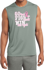 Breast Cancer T-shirt Go Fight Win Sleeveless Competitor Tee - Yoga Clothing for You