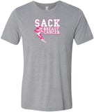 Breast Cancer T-shirt Sack Cancer Tri Blend Tee - Yoga Clothing for You