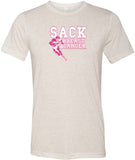 Breast Cancer T-shirt Sack Cancer Tri Blend Tee - Yoga Clothing for You