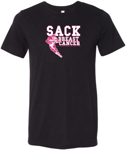 Breast Cancer T-shirt Sack Cancer Tri Blend Tee - Yoga Clothing for You