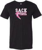 Breast Cancer T-shirt Sack Cancer Tri Blend Tee - Yoga Clothing for You