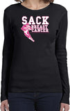 Ladies Breast Cancer T-shirt Sack Cancer Long Sleeve - Yoga Clothing for You