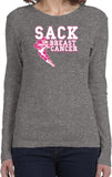Ladies Breast Cancer T-shirt Sack Cancer Long Sleeve - Yoga Clothing for You