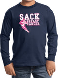 Kids Breast Cancer T-shirt Sack Cancer Youth Long Sleeve - Yoga Clothing for You