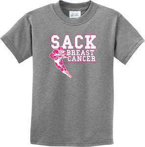 Kids Breast Cancer T-shirt Sack Cancer Youth Tee - Yoga Clothing for You