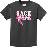 Kids Breast Cancer T-shirt Sack Cancer Youth Tee - Yoga Clothing for You