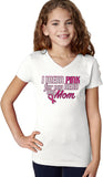 Girls Breast Cancer T-shirt Pink For My Hero V-Neck - Yoga Clothing for You