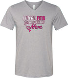 Breast Cancer T-shirt Pink For My Hero Tri Blend V-Neck - Yoga Clothing for You