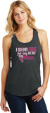 Ladies Breast Cancer Tank Top Pink For My Hero Racerback - Yoga Clothing for You