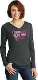 Ladies Breast Cancer T-shirt Pink For My Hero Tri Blend Hoodie - Yoga Clothing for You