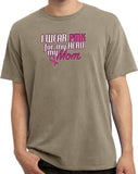 Breast Cancer T-shirt Pink For My Hero Pigment Dyed Tee - Yoga Clothing for You