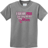 Kids Breast Cancer T-shirt Pink For My Hero Youth Tee - Yoga Clothing for You