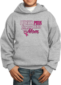 Kids Breast Cancer Hoodie Pink For My Hero - Yoga Clothing for You