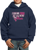 Kids Breast Cancer Hoodie Pink For My Hero - Yoga Clothing for You