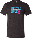 Breast Cancer T-shirt Battle Mode Tri Blend Tee - Yoga Clothing for You