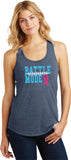 Ladies Breast Cancer Tank Top Battle Mode Racerback - Yoga Clothing for You