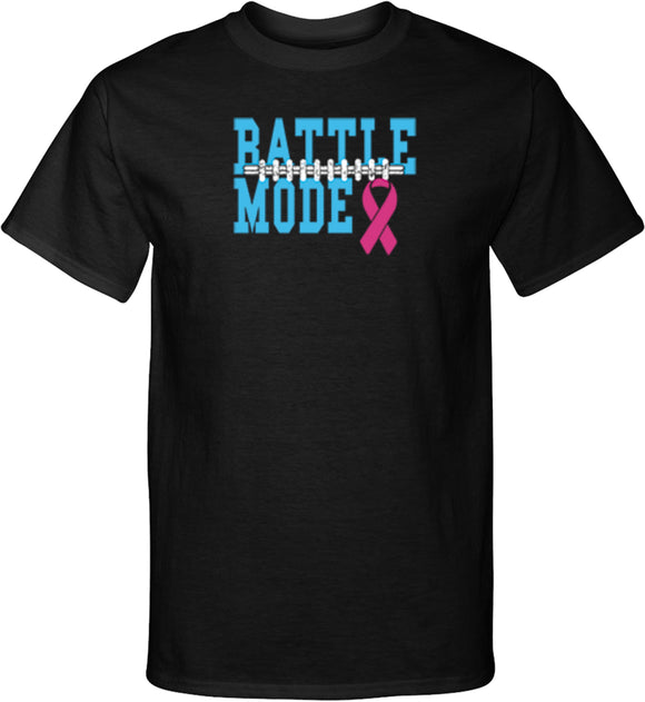 Breast Cancer T-shirt Battle Mode Tall Tee - Yoga Clothing for You