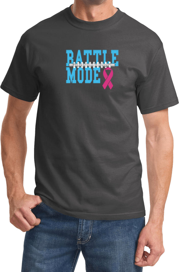 Breast Cancer T-shirt Battle Mode Tee - Yoga Clothing for You