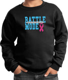 Kids Breast Cancer Sweatshirt Battle Mode - Yoga Clothing for You