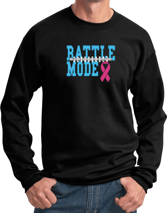 Breast Cancer Sweatshirt Battle Mode - Yoga Clothing for You