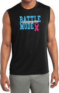 Breast Cancer T-shirt Battle Mode Sleeveless Competitor Tee - Yoga Clothing for You