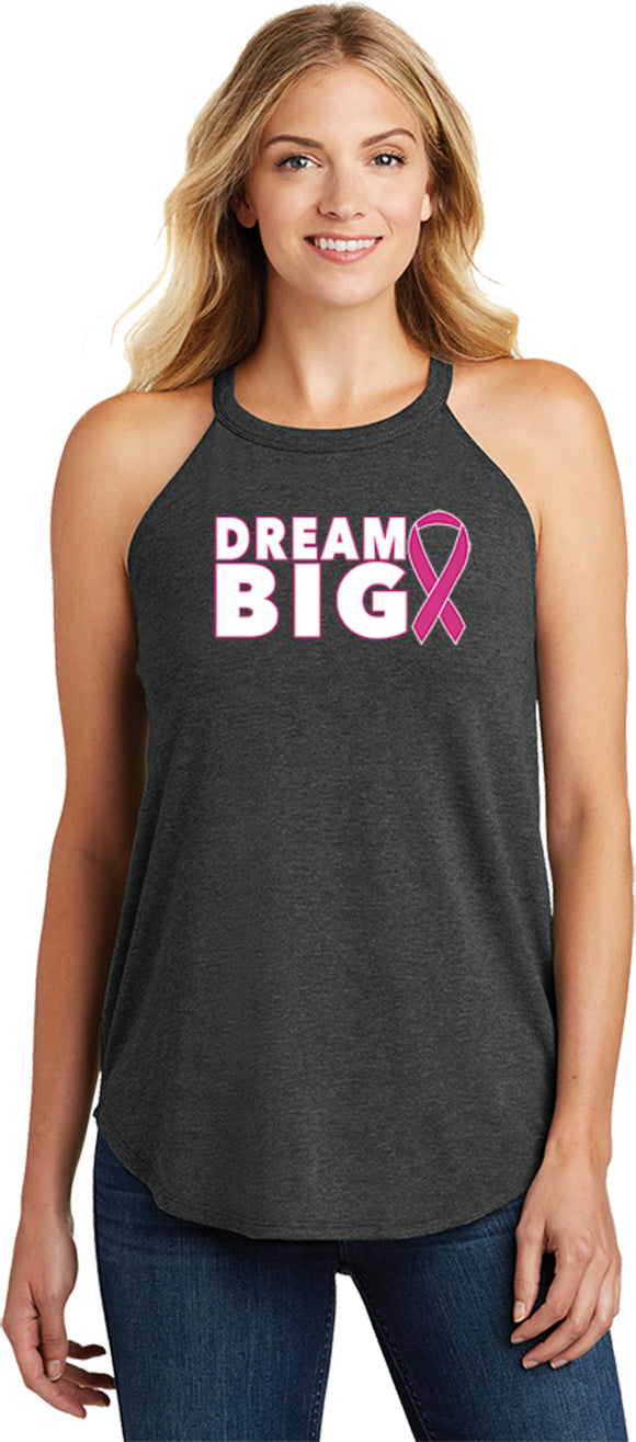 Breast Cancer Awareness Tank Top Dream Big Ladies TriRocker Tank - Yoga Clothing for You