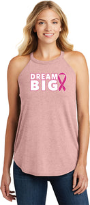 Breast Cancer Awareness Tank Top Dream Big Ladies TriRocker Tank - Yoga Clothing for You