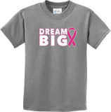 Kids Breast Cancer Awareness T-shirt Dream Big Youth Tee - Yoga Clothing for You