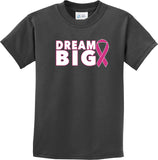 Kids Breast Cancer Awareness T-shirt Dream Big Youth Tee - Yoga Clothing for You