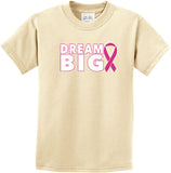 Kids Breast Cancer Awareness T-shirt Dream Big Youth Tee - Yoga Clothing for You