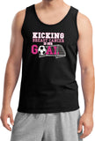 Breast Cancer Tank Top Kicking Cancer is Our Goal - Yoga Clothing for You