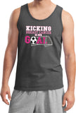 Breast Cancer Tank Top Kicking Cancer is Our Goal - Yoga Clothing for You