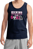 Breast Cancer Tank Top Kicking Cancer is Our Goal - Yoga Clothing for You